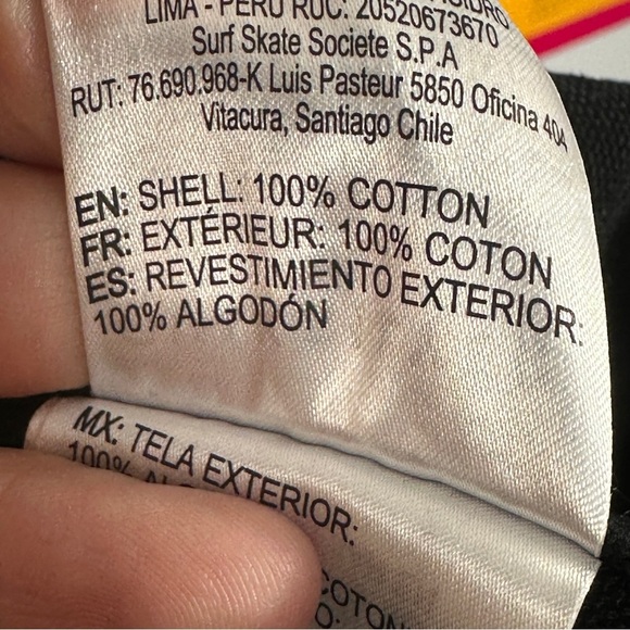 Quiksilver ladies denim jacket, sz L, corduroy collar, utility, work, crop - Picture 9 of 13